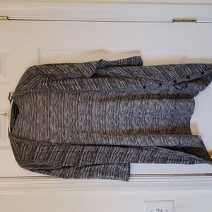 Grey mid length sleeve cardigan